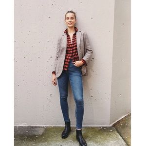 Madewell High Rise Tencel Denim Skinny Jeans in Wendover Wash